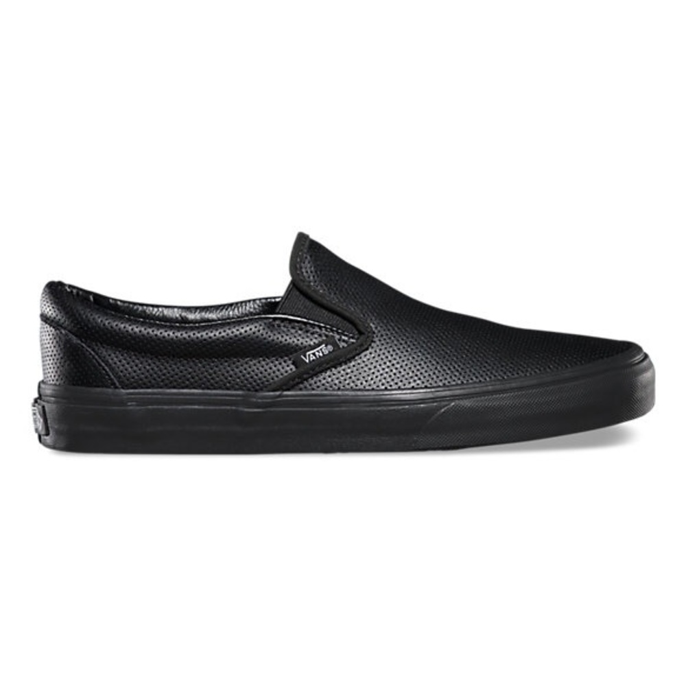 Vans Perforated Leather Slip Ons